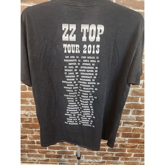 ZZ TOP OFFICIAL MERCH 2013 TOUR BAND CONCERT MUSIC T-SHIRT LARGE - Picture 4 of 6